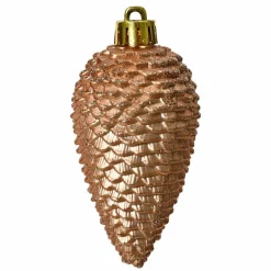 KAEMINGK Lot de 6 pommes de pin à suspendre (H8 cm) Alpine Rose pétillant Best