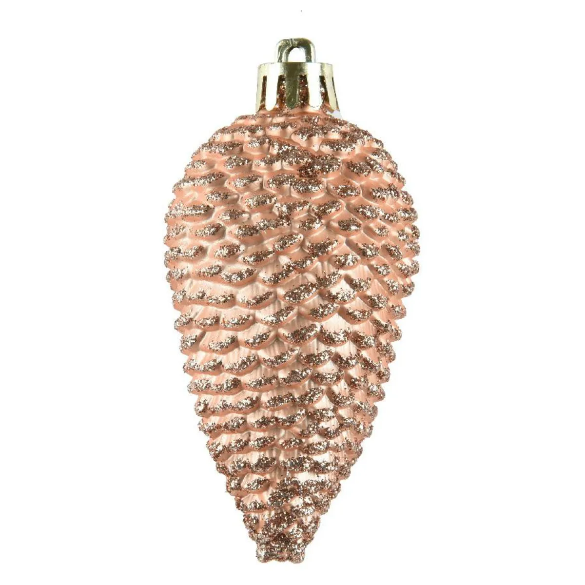 KAEMINGK Lot de 6 pommes de pin à suspendre (H8 cm) Alpine Pêche New