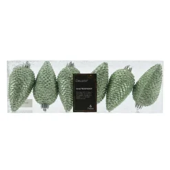 KAEMINGK Lot de 6 pommes de pin à suspendre (H8 cm) Alpine Vert matcha Online