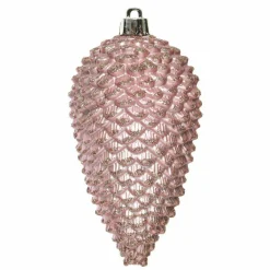 KAEMINGK Lot de 4 pommes de pin à suspendre (H12 cm) Alpine Rose poudré Online