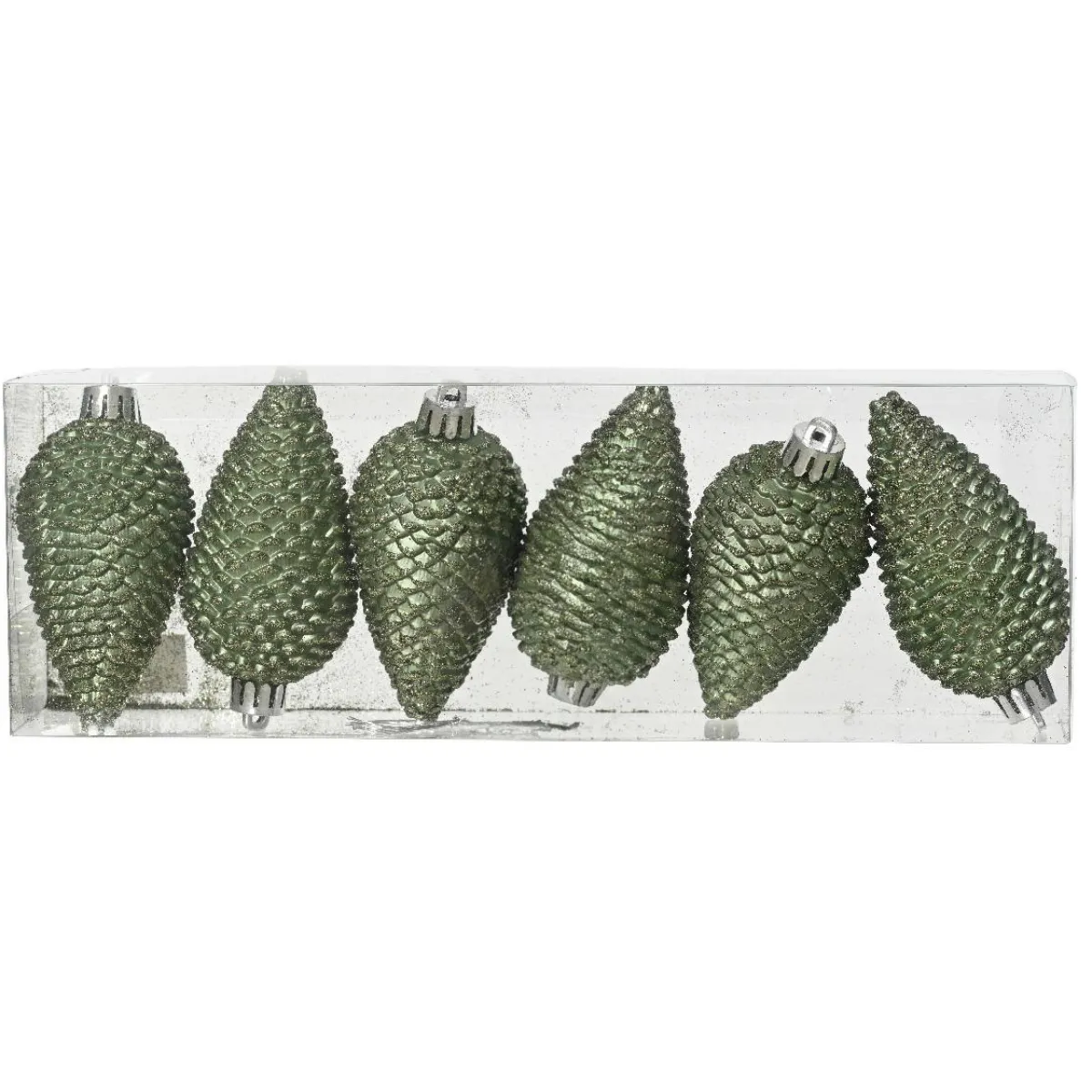 KAEMINGK Lot de 6 pommes de pin à suspendre (H8 cm) Alpine Vert romarin Online