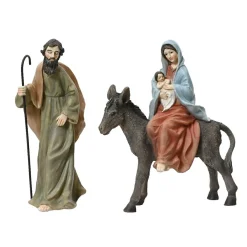 KAEMINGK Lot de 3 santons (H19 cm) Saint-Christophe Multicolore Sale