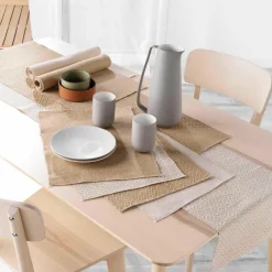 DOUCEUR D'INTERIEUR Lot de 2 sets de table jute (33 x 45 cm) Modalie Beige Online