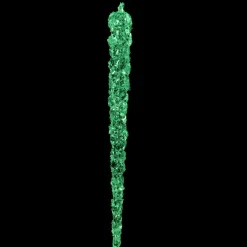 KAEMINGK Lot de 4 stalactites de Noël à suspendre (H15 cm) Brillent dans le noir Gris
