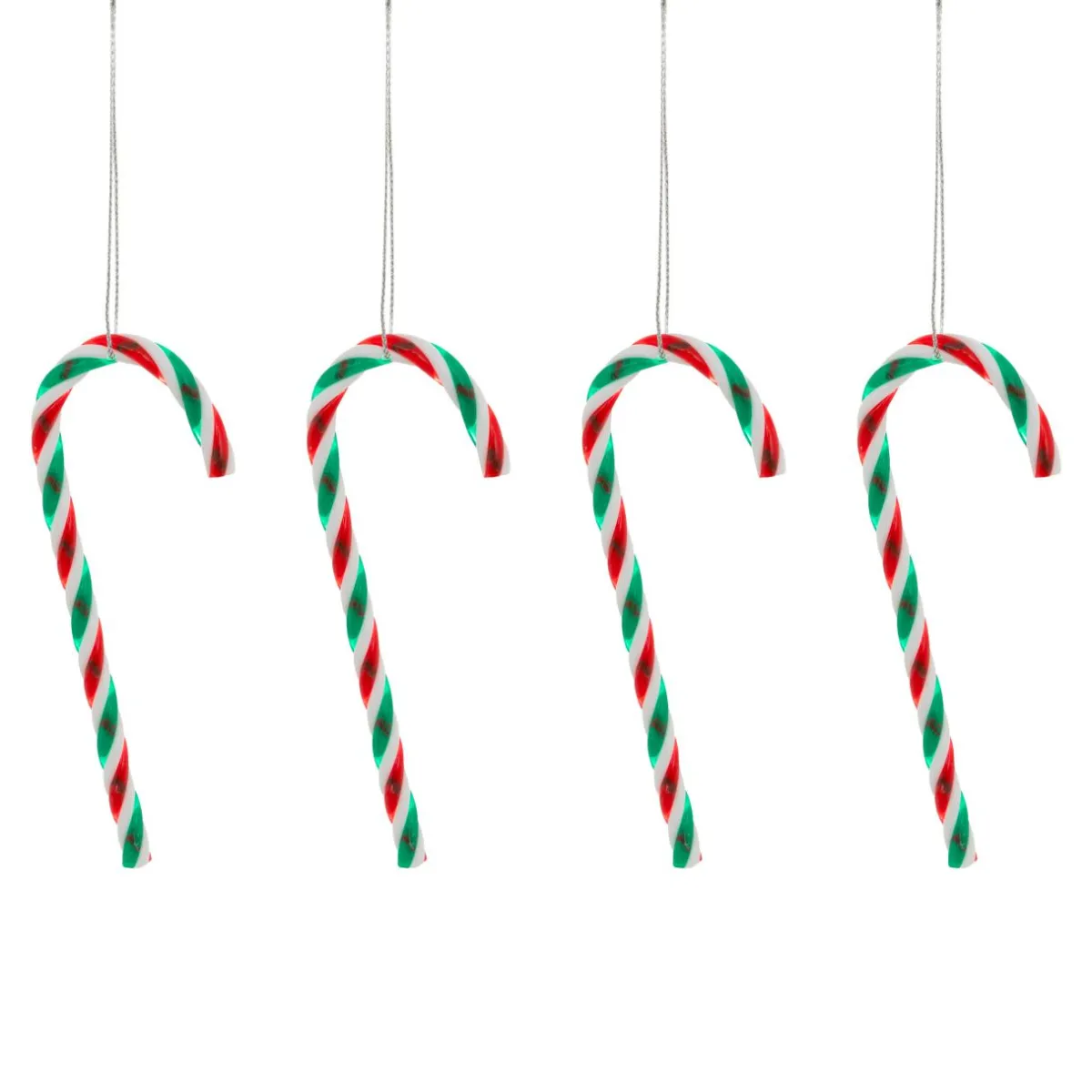 JJA Lot de 4 Sucres d'orge (H12 cm) Confiserie et Rouge Vert Outlet