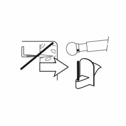 LUANCE Lot de 4 supports adhésifs Transparent Best