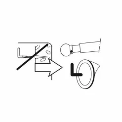 LUANCE Lot de 2 supports adhésifs métal laqué Blanc Outlet