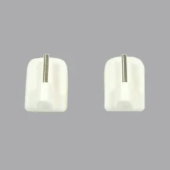 LUANCE Lot de 4 supports adhésifs Blanc
