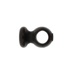 LUANCE Lot de 2 supports plafond tringle bois (L5 cm/ D28 mm) Nils mat Noir Outlet
