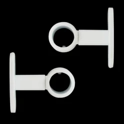 LUANCE Lot de 2 supports tringles (L50 / D20 mm) Jim mat Blanc Best
