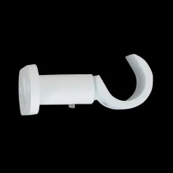 LUANCE Lot de 2 supports tringles (L50 / D20 mm) Jim gouttière mat Blanc Clearance