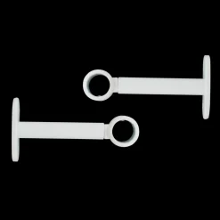LUANCE Lot de 2 supports tringles extensibles ( L90 - L150 / D20 mm) Jim mat Blanc Sale