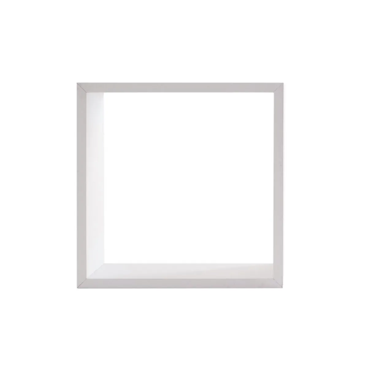 ATMOSPHERA Lot de 3 étagères bois (H24-27-30 cm) Cube Blanc New