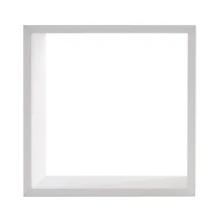 ATMOSPHERA Lot de 3 étagères bois (H15-20-25 cm) Cube Blanc Best