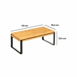 5 Five Simply Smart Lot de 2 étagères gigognes (40 x H15 cm) Blackbambou Noir Discount