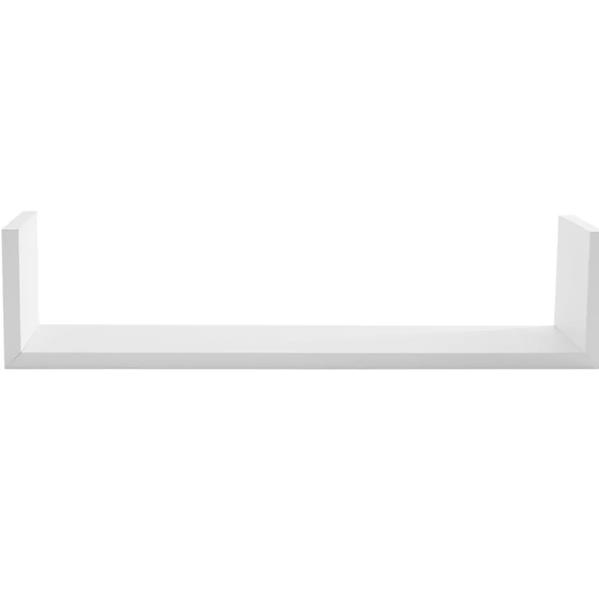 ATMOSPHERA Lot de 3 étagères murales en bois (L22-32-42 cm) Bord Blanc Hot
