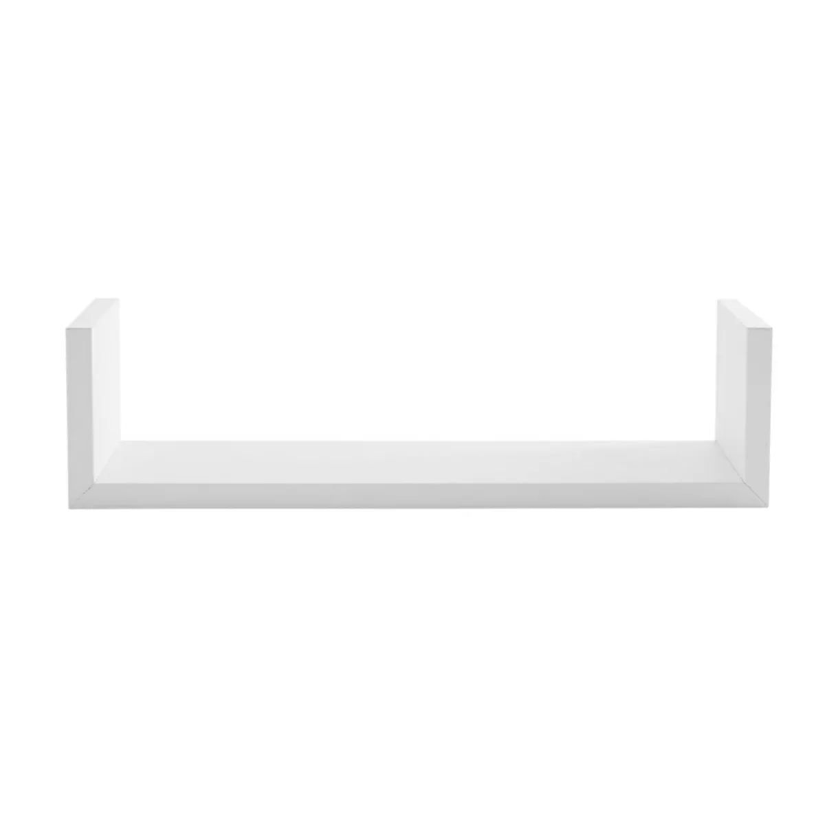 ATMOSPHERA Lot de 3 étagères murales en bois (L22-32-42 cm) Bord Blanc Hot