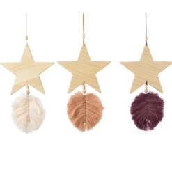KAEMINGK Lot de 3 étoiles de Noël à suspendre (H20 cm) Orina Multicolore Online