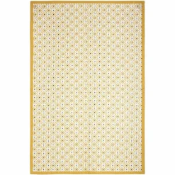 ATMOSPHERA Lot de 3 torchons Geom Jaune ocre Online
