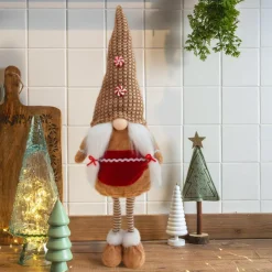 KOOPMAN Lutin de Noël debout (H64 cm) Miss Caramélio Beige Discount