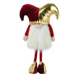 KAEMINGK Lutin de Noël debout (H39 cm) Arlequin et doré Bordeaux Clearance