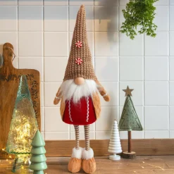 KOOPMAN Lutin de Noël debout (H64 cm) Mister Caramélio Beige Discount