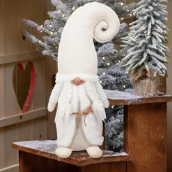 KOOPMAN Lutin de Noël (H51 cm) Miss Croquineige Blanc Clearance