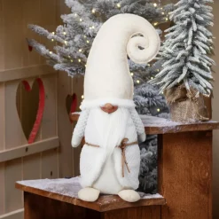 KOOPMAN Lutin de Noël (H51 cm) Mister Croquineige Blanc Hot
