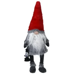 KOOPMAN Lutin de Noël lumineux (H51 cm) Kelan Rouge Outlet
