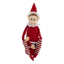 CHRISTMAS DREAM Lutin farceur articulé (H30 cm) Gaston le filou Rouge Hot