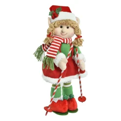 CHRISTMAS DREAM Lutin farceur en ski (H46 cm) Martine Multicolore Sale