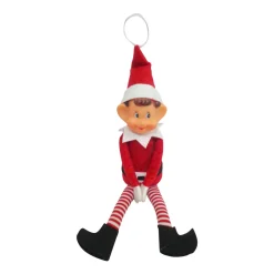 CHRISTMAS DREAM Lutin farceur (H50 cm) Emile les mains scratchées Rouge New