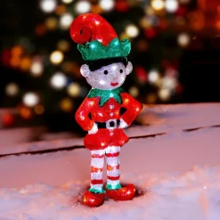 Feeric Lights & Christmas Lutin farceur lumineux 60 LED (H50 cm) Tommy Blanc froid Online
