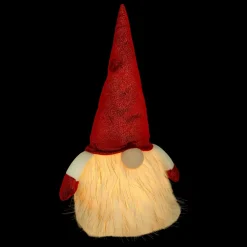 JJA Lutin lumineux à piles (H40 cm) Rémi et bonnet Rouge Outlet