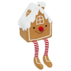 FEERIC LIGHTS Maison de Noël (H43 cm) Pain d'épice et jambes souples Marron Hot