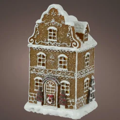 KAEMINGK Maison de village à piles (H20 cm) Gourmandise pain d'épice Marron Best