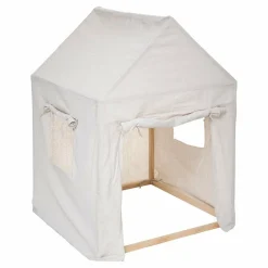 ATMOSPHERA Maison enfant bois et tissu (H116 cm) Safari Beige Clearance