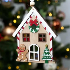KAEMINGK Maison Mr Pain d'épice à suspendre (H17 cm) Multicolore New