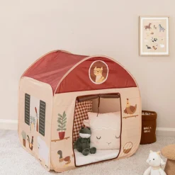 Atmosphera cru017dateur d'intu017drieur for kids Maison pop up enfant (H85 cm) Ferme Multicolore Hot