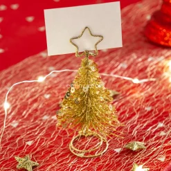 Feeric Lights & Christmas Marque place (H10 cm) Sapin Or Best