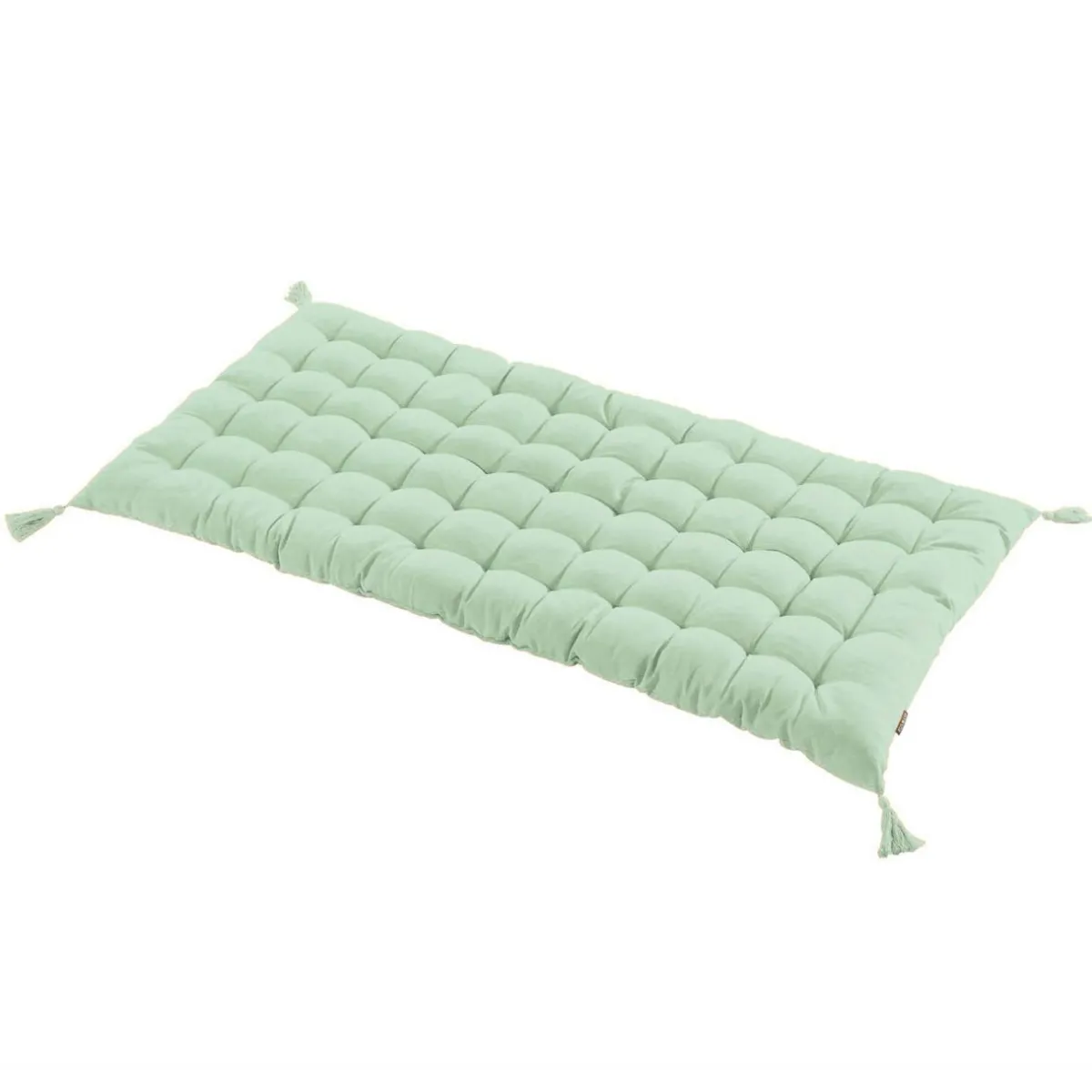 EMINZA Matelas de sol coton (120 x 60 cm) Pixel Vert menthe Hot