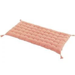 EMINZA Matelas de sol coton (120 x 60 cm) Pixel Rose Pêche
