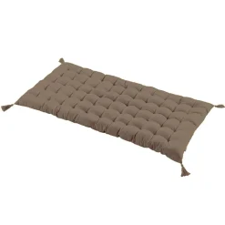 EMINZA Matelas de sol coton (120 x 60 cm) Pixel Taupe Outlet