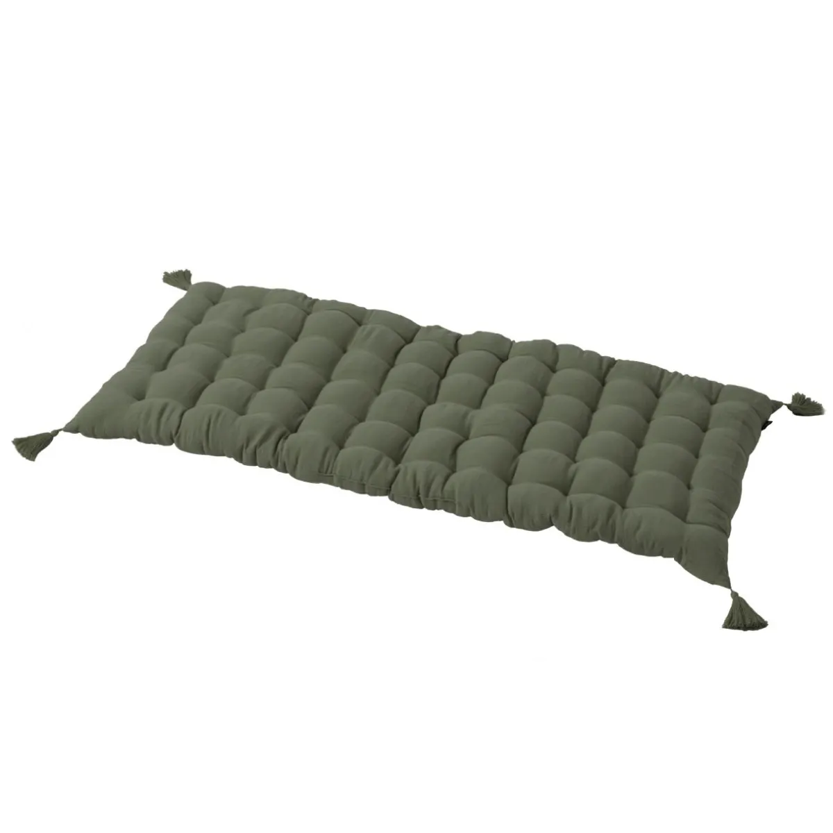 EMINZA Matelas de sol gaze de coton (60 x 120 cm) Gaïa Vert romarin New