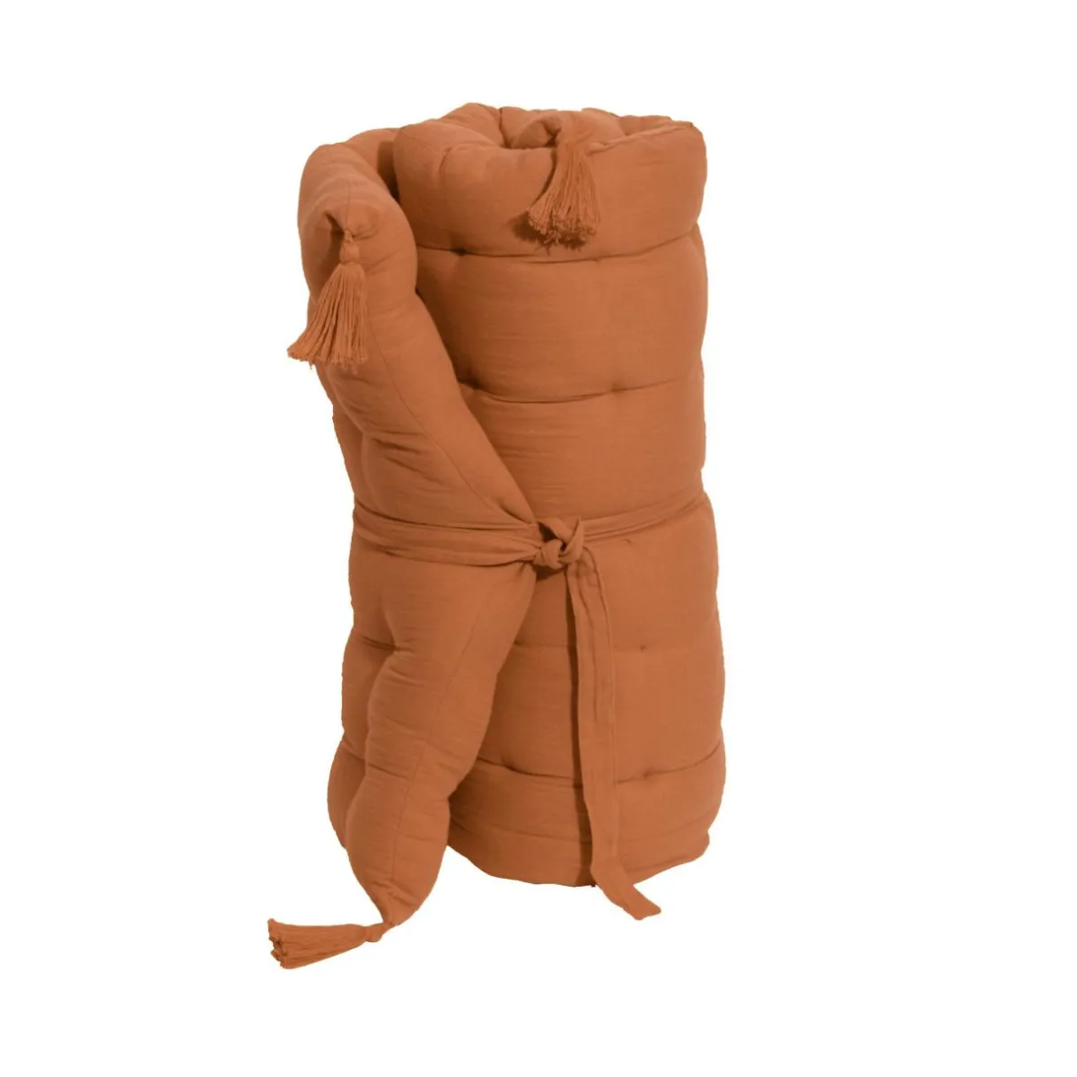 EMINZA Matelas de sol gaze de coton (60 x 120 cm) Gaïa Abricot Discount