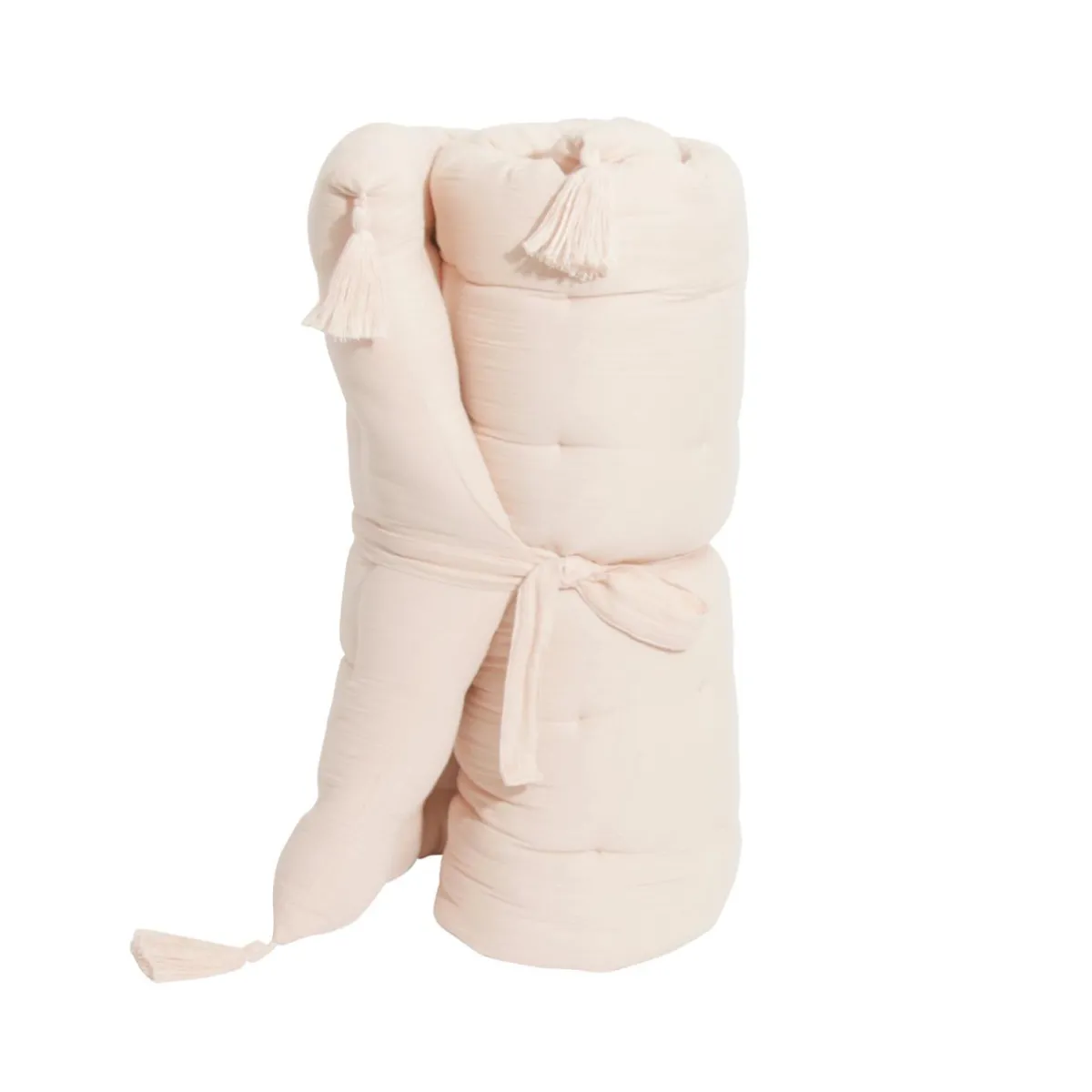 EMINZA Matelas de sol gaze de coton (60 x 120 cm) Gaïa Rose poudré Best