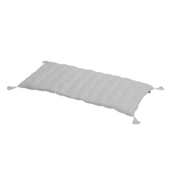 EMINZA Matelas de sol gaze de coton (60 x 120 cm) Gaïa Gris nuage Gris clair Sale