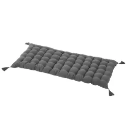 EMINZA Matelas de sol gaze de coton (60 x 120 cm) Gaïa Gris granit Gris foncé Outlet