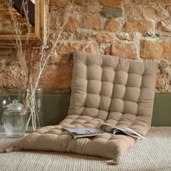 EMINZA Matelas de sol gaze de coton (60 x 120 cm) Gaïa Ficelle Best