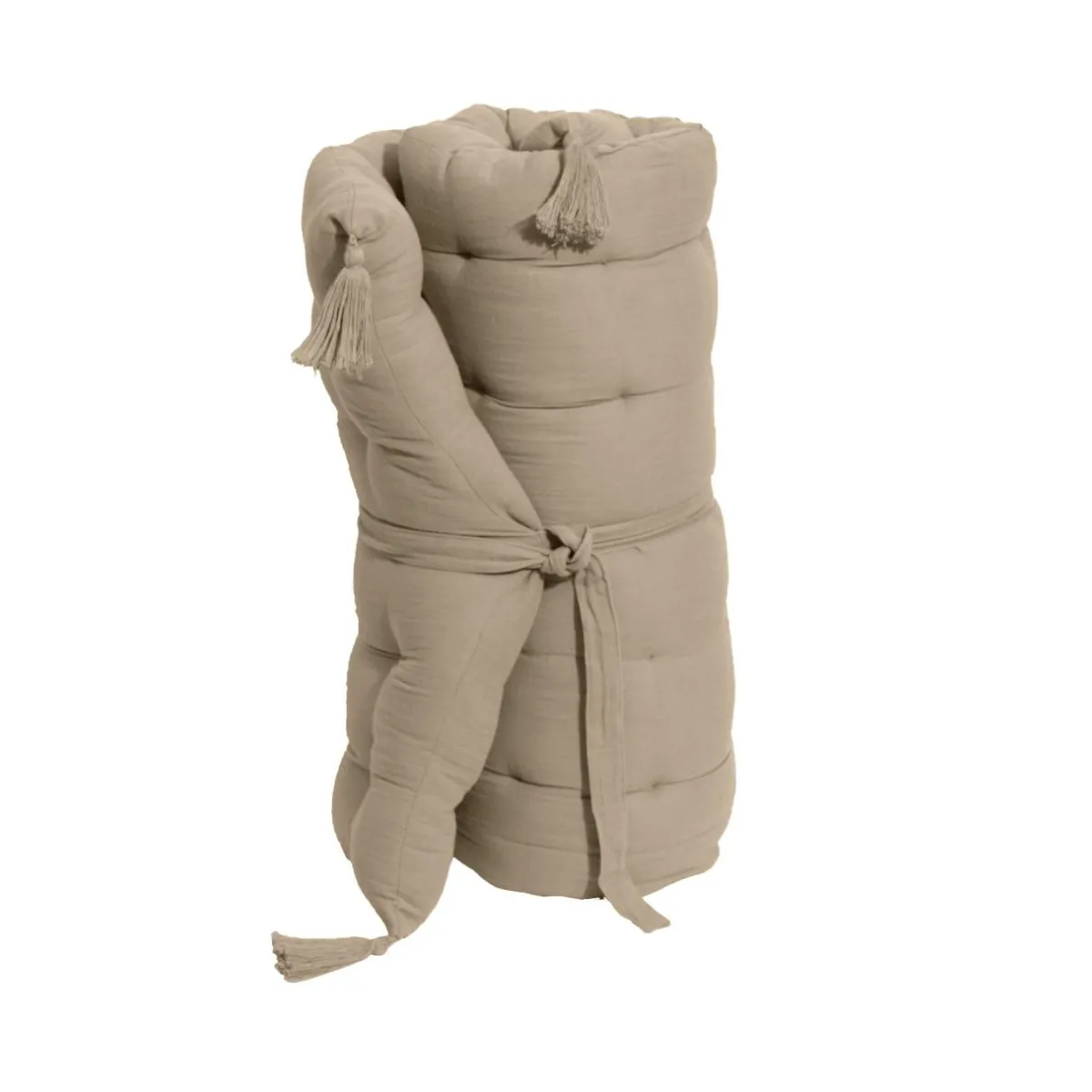 EMINZA Matelas de sol gaze de coton (60 x 120 cm) Gaïa Ficelle Best